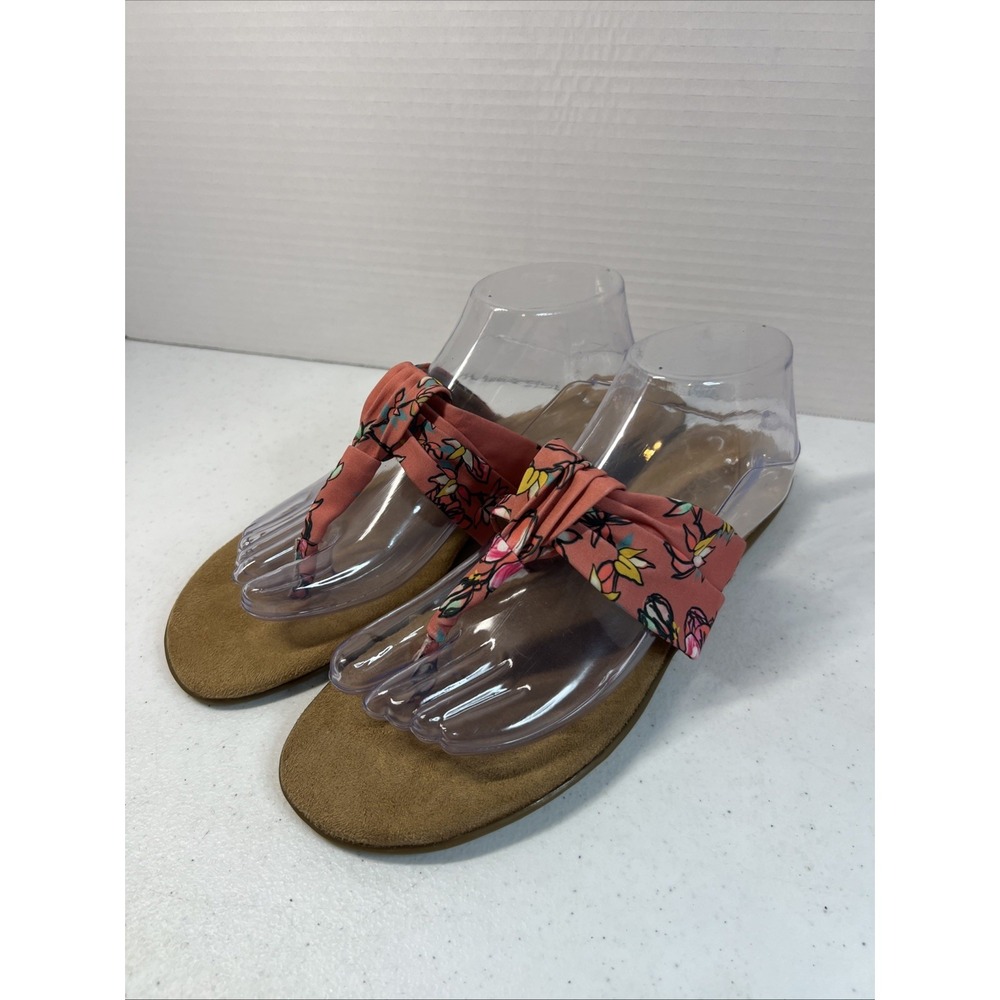 Aerosoles‎ Women's Spring Break Floral Thong Sandals Sz 10.5